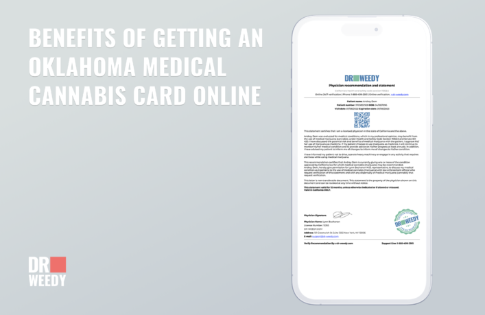 Benefits of Getting an Oklahoma Medical Cannabis Card Online